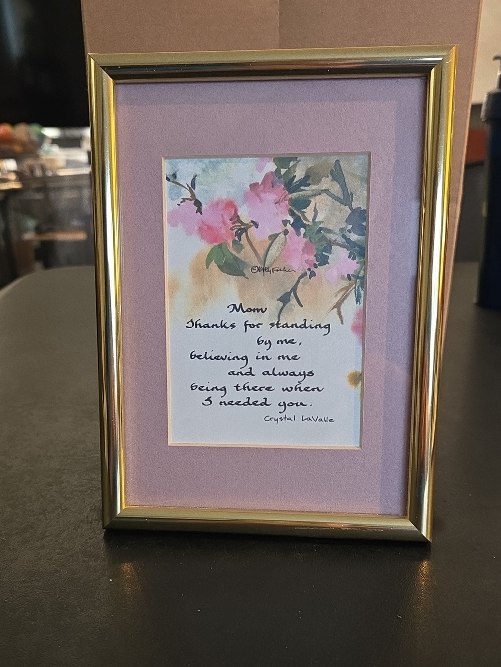 Picture Frame with a Message To Mom With Music Close to You